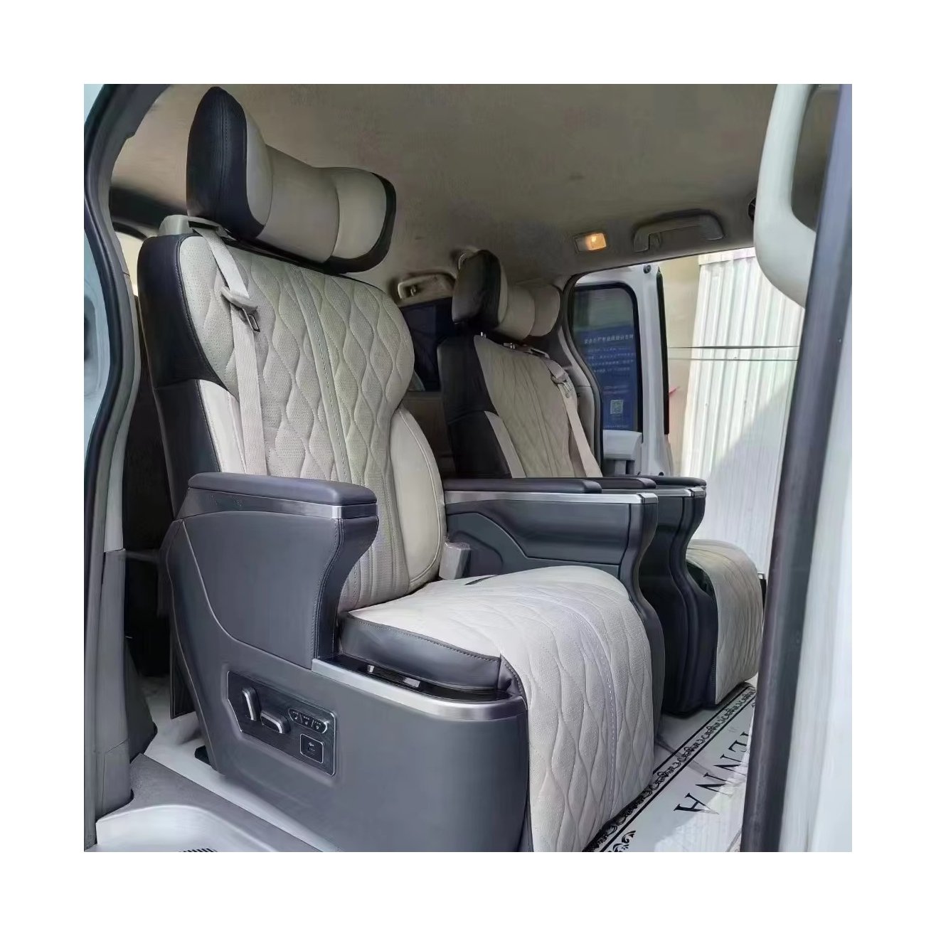 Luxury Quality Leather Electric Seats Modified Car Infiniti Q50s Van 2005 Seats for Minivan toyota Hiace Alphard